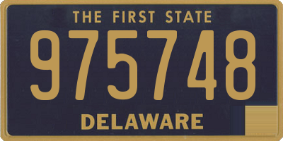 DE license plate 975748