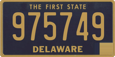 DE license plate 975749