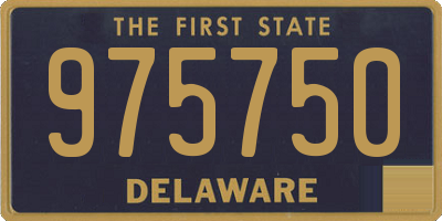 DE license plate 975750