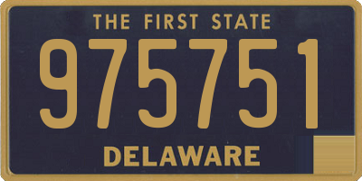 DE license plate 975751