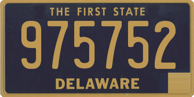 DE license plate 975752