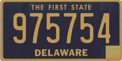 DE license plate 975754