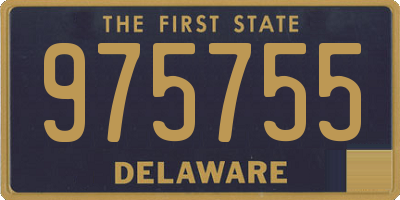 DE license plate 975755