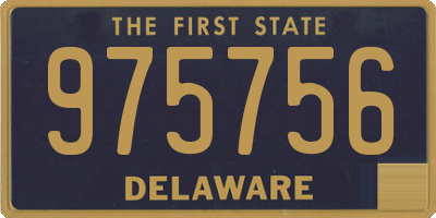 DE license plate 975756