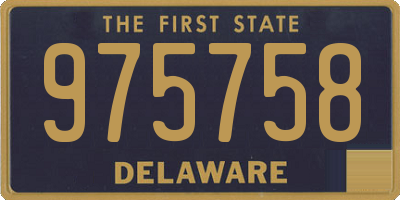 DE license plate 975758