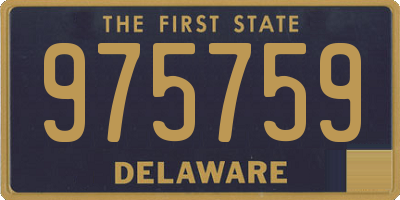 DE license plate 975759