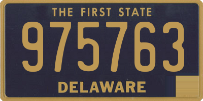 DE license plate 975763