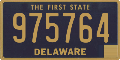 DE license plate 975764