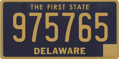 DE license plate 975765