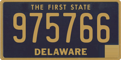 DE license plate 975766