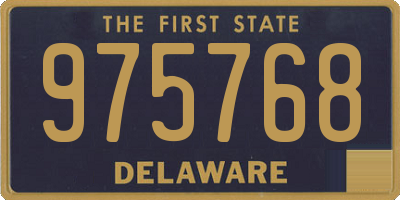 DE license plate 975768