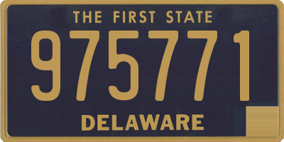 DE license plate 975771