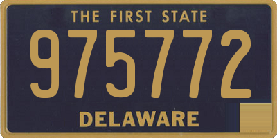 DE license plate 975772