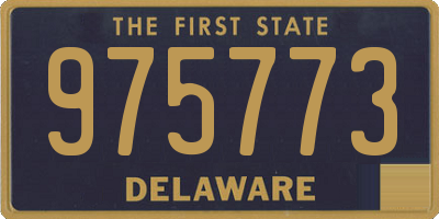 DE license plate 975773