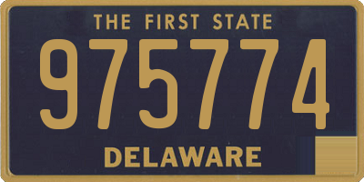 DE license plate 975774