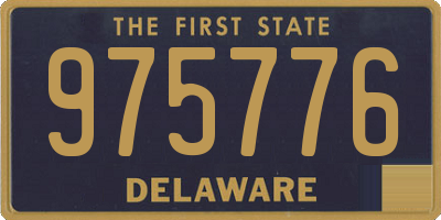 DE license plate 975776