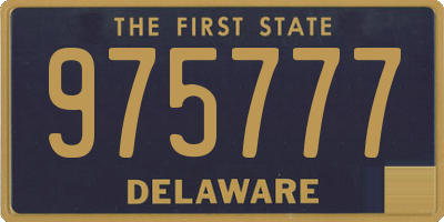 DE license plate 975777