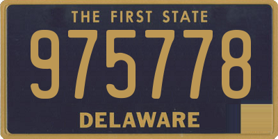 DE license plate 975778