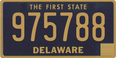 DE license plate 975788