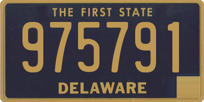 DE license plate 975791