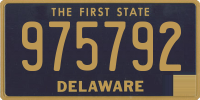 DE license plate 975792