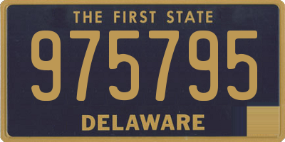 DE license plate 975795