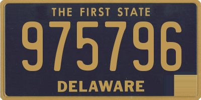 DE license plate 975796