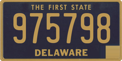 DE license plate 975798