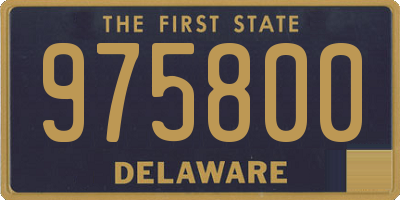 DE license plate 975800