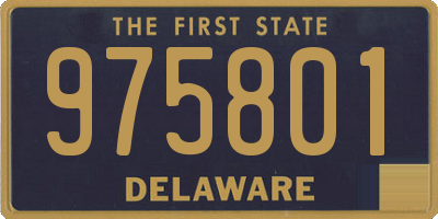 DE license plate 975801