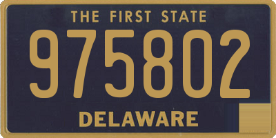 DE license plate 975802