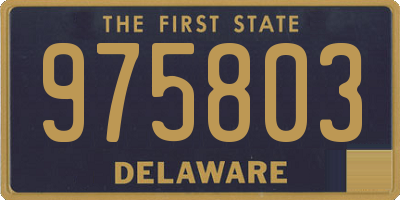 DE license plate 975803