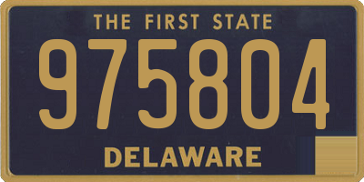 DE license plate 975804