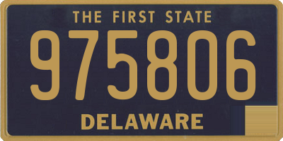 DE license plate 975806