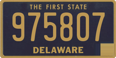 DE license plate 975807