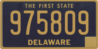 DE license plate 975809