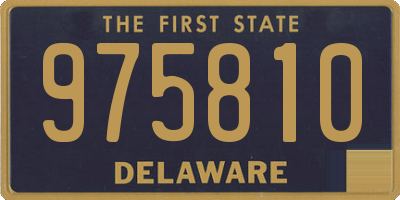 DE license plate 975810