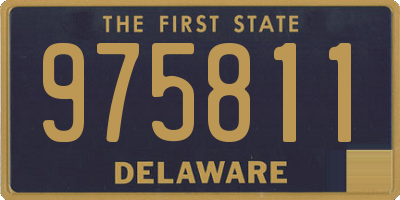 DE license plate 975811