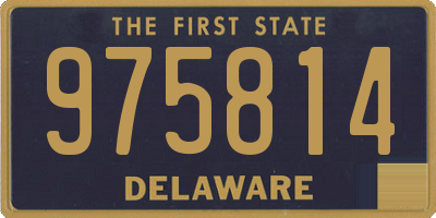 DE license plate 975814