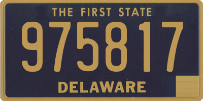 DE license plate 975817