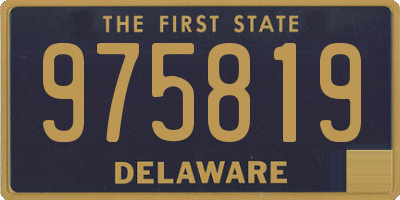 DE license plate 975819