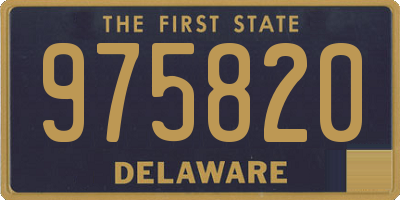 DE license plate 975820