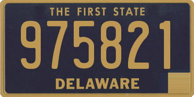 DE license plate 975821