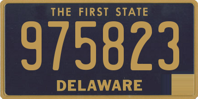 DE license plate 975823