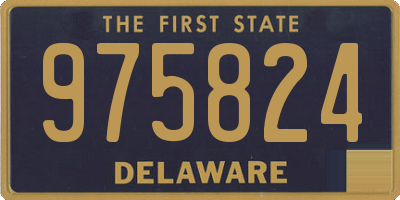 DE license plate 975824