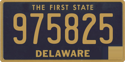 DE license plate 975825