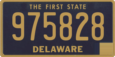 DE license plate 975828