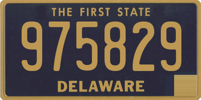 DE license plate 975829