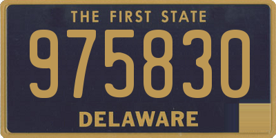 DE license plate 975830