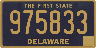 DE license plate 975833